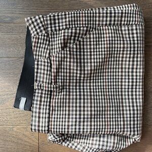 Maurices Black and White Plaid Trousers